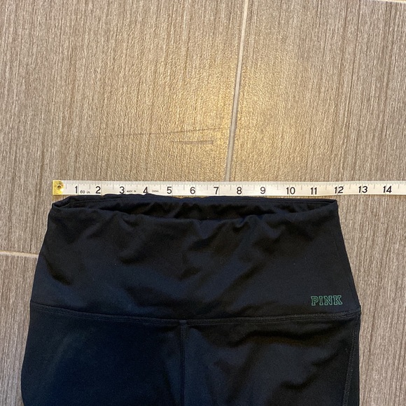 PINK Victorias Secret Black Leggings MSU Michigan State University Small… - Picture 4 of 10